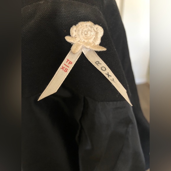 Roxy Long Black Trench Dress Coat - Picture 6 of 6